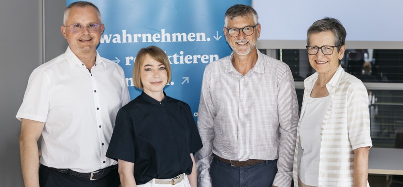 Hansjörg Herbst, Simone Bratl, Manfred Brunner und Greti Schmid vlnr. | Fotocredit: mathis.studio