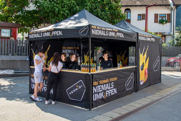 Der Eventstand kommt auf verschiedensten Veranstaltungen in Vorarlberg zum Einsatz.